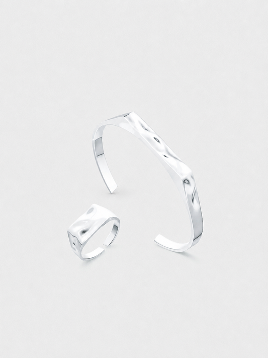 RIPPLE SIEGELRING-SET IN SILBER – VARCCI