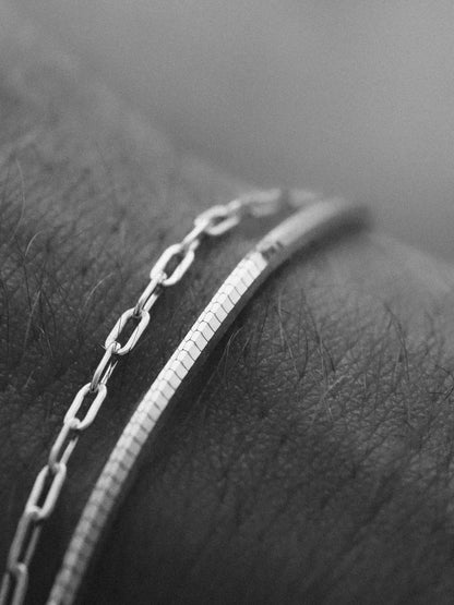 OCTAGON CHAIN BRACELET IN SILVER - VARCCI