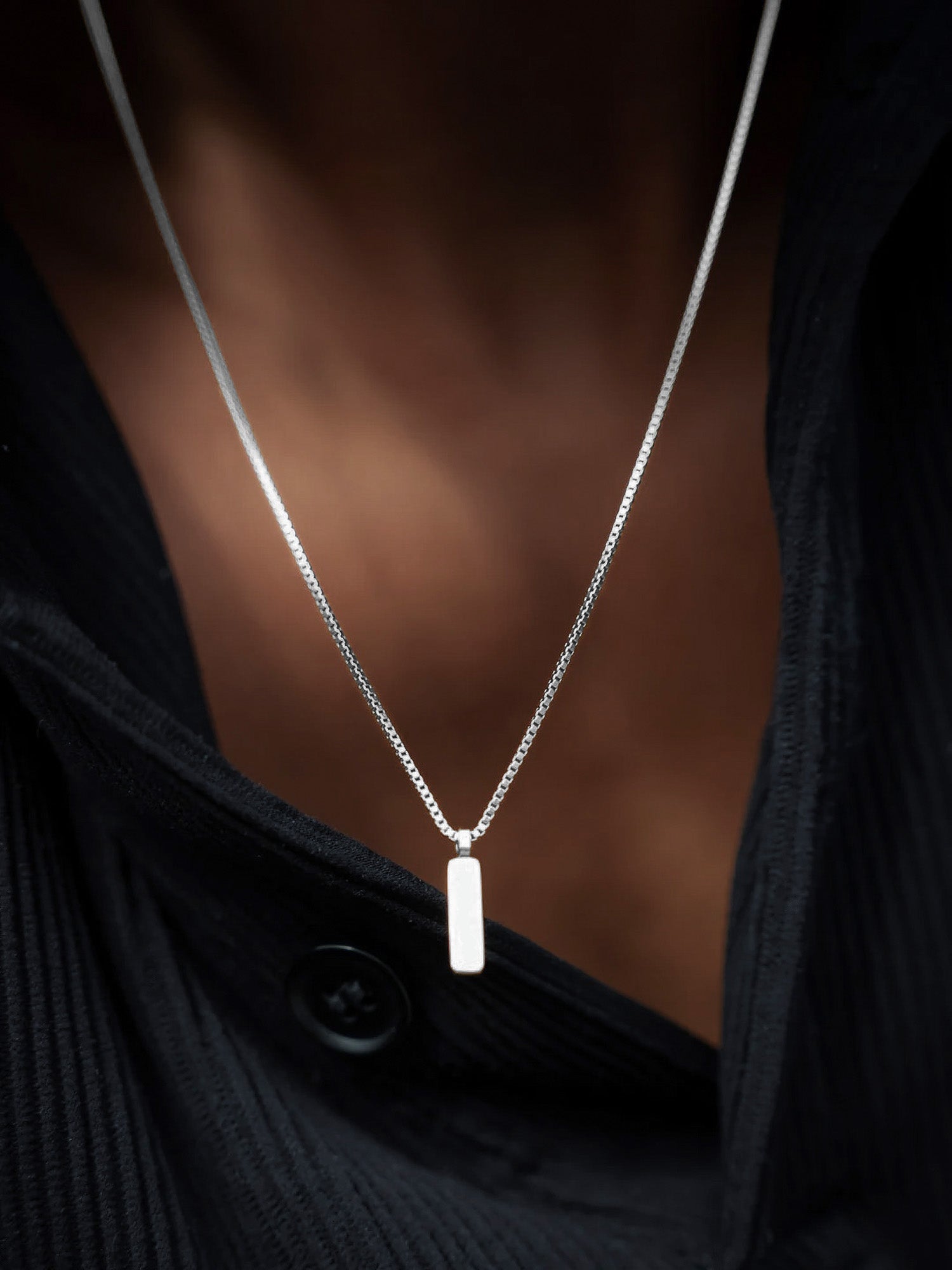 VARCCI BOX PENDANT NECKLACE