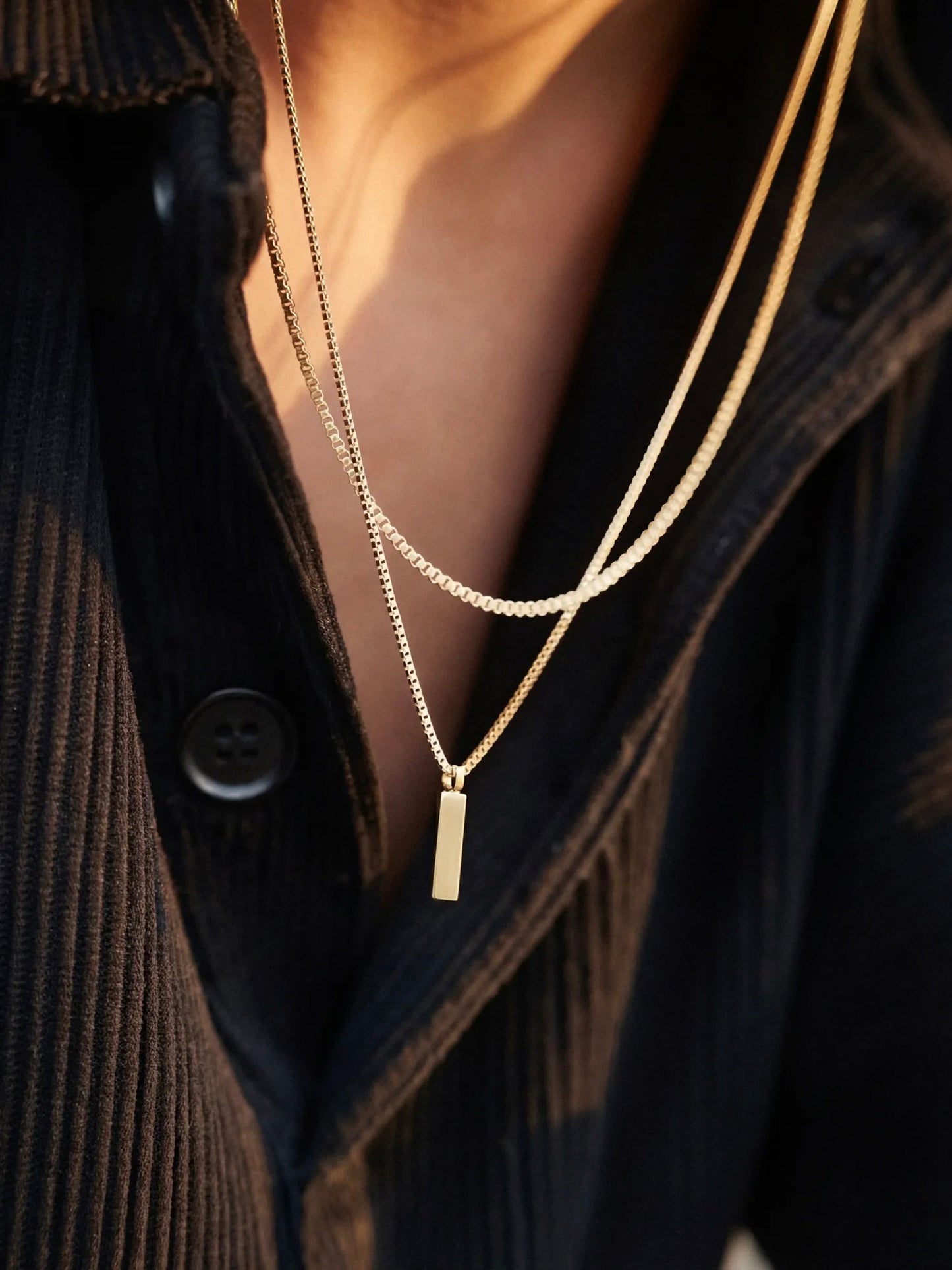 VARCCI BOX PENDANT NECKLACE