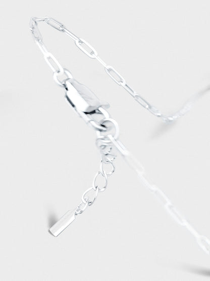 VARCCI CLIP CHAIN BRACELET IN SILVER