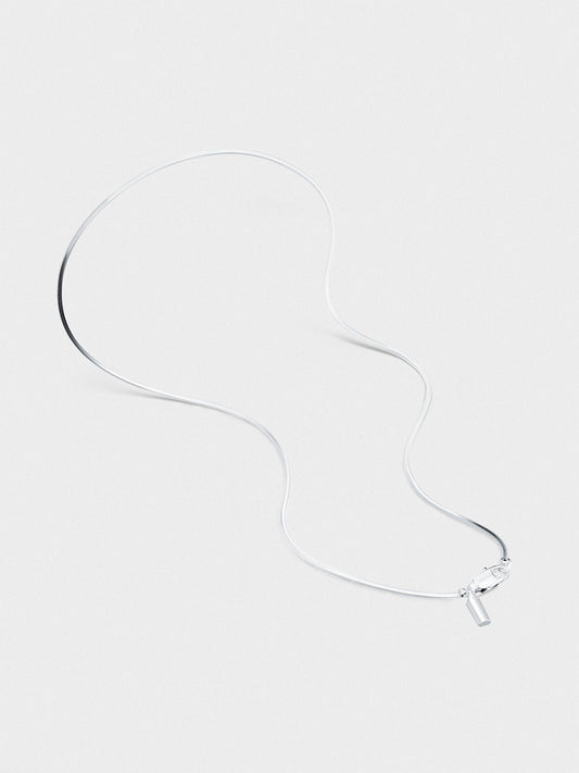 OCTAGON CHAIN NECKLACE IN SILVER - VARCCI