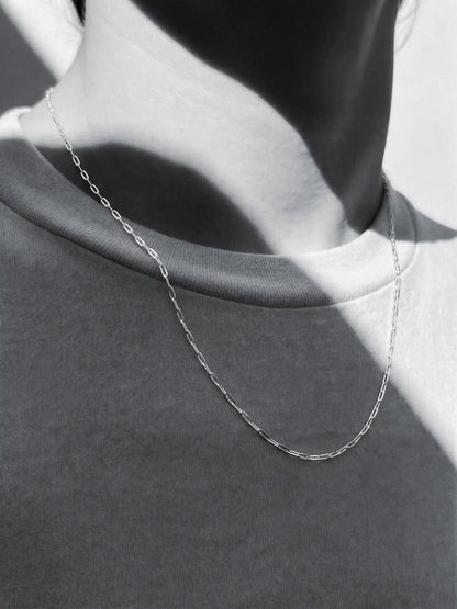 CLIP CHAIN NECKLACE IN SILVER - VARCCI