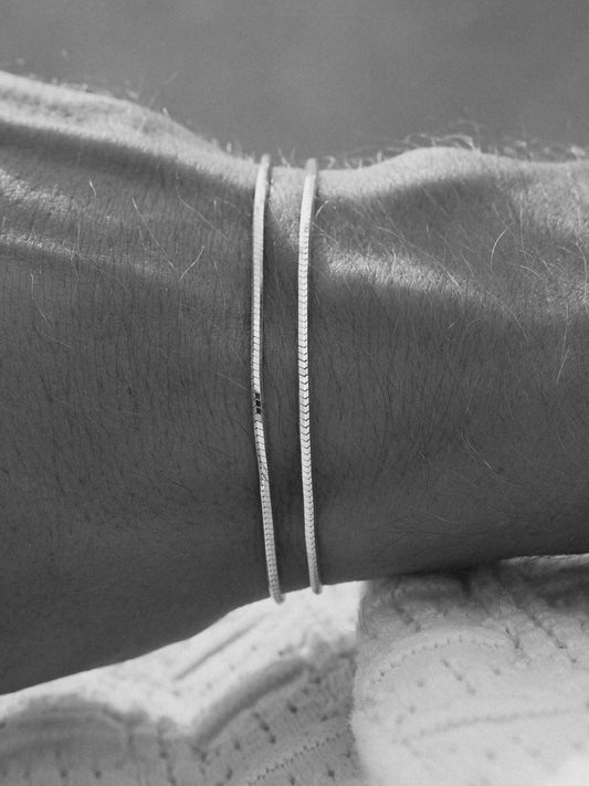 OCTAGON CHAIN BRACELET IN SILVER - VARCCI